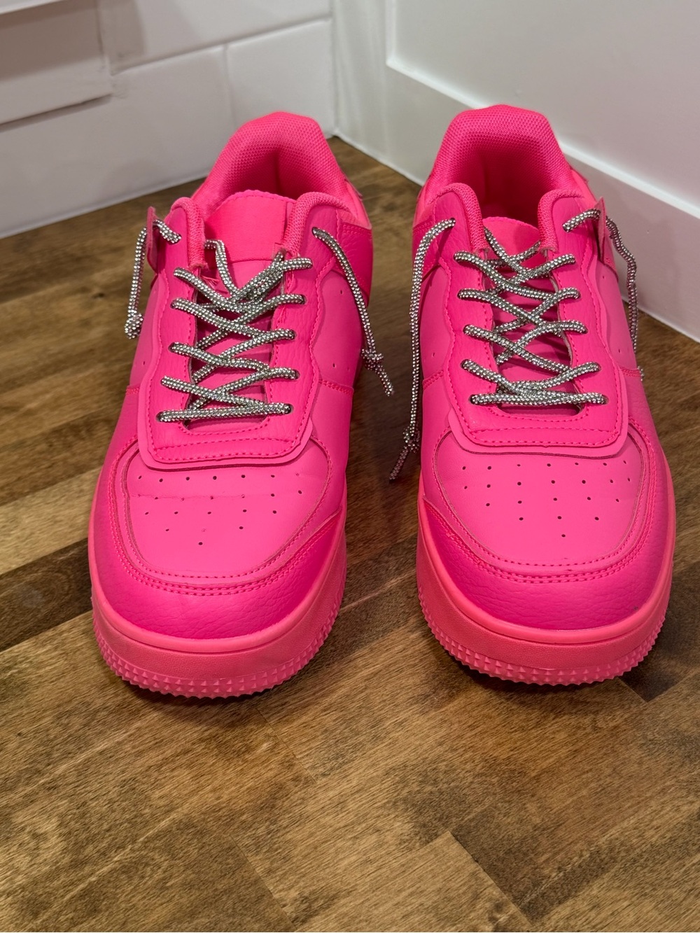 Women's Hot Pink Sneakers - video in listing